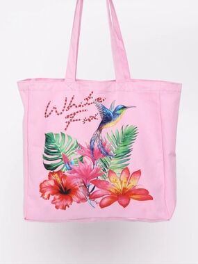 White Fox Tote Bag